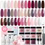 Imagem de Kit de Unhas AZUREBEAUTY Dip Powder - 29 Peças + 20 Cores