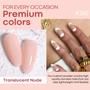 Imagem de Kit de unhas Dip Powder AZUREBEAUTY Starter 8 cores translúcidas