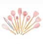 Imagem de Kit De Utensílios De Cozinha 12 Peças Silicone - Rosa