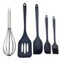 Imagem de Kit De Utensílios De Silicone - 5 Pçs - Preto