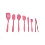 Imagem de Kit De Utensílios De Silicone Com 7 Peças Rosa - Oikos