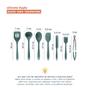 Imagem de Kit de Utensílios de Silicone com 7 Peças Verde Escuro - Oikos