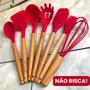 Imagem de KIT de Utensílios Para Cozinha em Silicone e Bambu