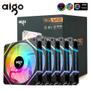 Imagem de Kit De Ventilador Para Caixa De Computador Rgb 120mm Aigo Am12pro 4pin Pwm Cpu Ventiladores De