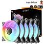 Imagem de Kit de Ventilador RGB 120mm Aigo AF12 Double Halo - 4Pin PWM para Gabinete de Computador