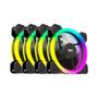 Imagem de Kit de Ventiladores Darkflash DR11 RGB/ARGB - Resfriamento Duplo com Anel de 6 LEDs