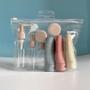 Imagem de Kit de Viagem com 11 Itens Frascos Potes Spray para Cremes Shampoo Perfume com Bolsa de Transporte