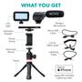 Imagem de Kit de Vlog Movo iVlogger para iPhone - com Tripé, Luz e Microfone