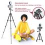 Imagem de Kit de Vlog para Iniciantes: Tripé, Microfone Sem Fio e Luz RGB para iPhone e Android