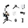 Imagem de Kit De Vlogging Para Smartphones Com Tripé, Microfone E Luz LED Para TikTok, Transmissão Ao Vivo E