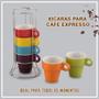 Imagem de Kit de Xícaras Coloridas Para Café Expresso 50ml Com Suporte
