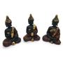 Imagem de Kit Decor Trio Buda da Sabedoria Tailandês Bandeja em Vidro