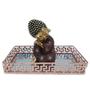 Imagem de Kit Decoração Buda da Sabedoria Buda Refletindo Com Bandeja