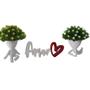 Imagem de Kit Decoração Criativa Sala Cozinha + Vasos + Plantas + Amor