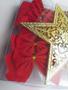 Imagem de Kit Decorativo de Natal  24 Un Estrela Laços Pinhas Caixas
