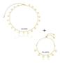 Imagem de Kit Denise - Choker Fio Palito + Pulseira com Chapinhas Banhado em Ouro 18k