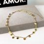 Imagem de Kit Denise - Choker Fio Palito + Pulseira com Chapinhas Banhado em Ouro 18k