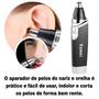 Imagem de Kit Depiladores Elétrico Masculino Nariz Orelha + Máquina Pelos Do corpo T9 Dragão