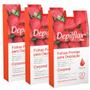 Imagem de Kit Depilflax Pack 3 Caixas Folhas Morango Depilação 20 Un