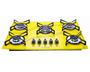 Imagem de Kit Depurador Embutir 60cm Cooktop 5 Bocas Amarelo Safanelli