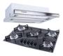 Imagem de Kit Depurador Embutir 60cm e Cooktop 5 Bocas Lines Safanelli