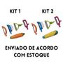 Imagem de Kit Descascador Fatiador 4 Peças 6 Funções Descasca Tudo