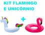 Imagem de Kit Descolado Festas Boias Unicórnio e Flamingo Rosa Adulto