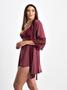 Imagem de Kit desejo camisola sexy e robe luxo