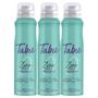 Imagem de Kit Desodorante Aerosol Antitranspirante Tabu Zero 150Ml com 3 Unidades