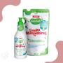 Imagem de Kit Detergente Limpa Mamadeiras E Refil BioClub 500ml Sabão Desengordura Higieniza Acessórios Utensílios Bebê Facil de Usar Sache