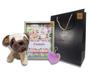 Imagem de Kit Dia das Mães Cachorro Pelucia + Porta Retrato + Chaveiro Coração Pelúcia