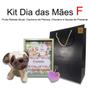 Imagem de Kit Dia das Mães Cachorro Pelucia + Porta Retrato + Chaveiro Coração Pelúcia