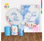 Imagem de Kit Dia Das Mães Painel Redondo Trio Capas Retangular Tecido