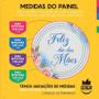 Imagem de Kit Dia Das Mães Painel Redondo Trio Capas Retangular Tecido