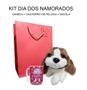 Imagem de Kit Dia dos Namorados Caneca + Cachorro de Pelúcia + Sacola