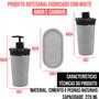 Imagem de Kit Difusor Com Aromatizador E Saboneteira Liquida 220ml Com Base De Cimento Pedras Naturais