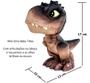 Imagem de Kit Dinossauro T-Rex Marrom Infantil Dinos Baby Pupee com Copos e Garrafinha