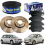 Imagem de Kit Disco Freio Dianteiro Pastilha  Fiat 500 Stilo 1.4 8v 1.4 16v 1.8 16v 2005 2006 2007 2008 2009 2010 2011 2012 a 2017
