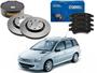 Imagem de Kit disco pastilha freio dianteiro cobreq peugeot 206 sw 1.6 2005 a 2009