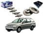 Imagem de Kit disco pastilha freio dianteiro syl original fiat palio weekend 1.0 1.3 1.5 2001 a 2004