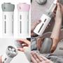 Imagem de Kit Dispenser 4 Em 1 Viagem Limpa Maquiagem Gel Creme Portátil Viagem