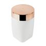 Imagem de Kit Dispenser Sabonete Suporte Escova Dente Porta Algodão Banheiro Branco Rose Gold - Future