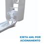 Imagem de Kit Dispenser Saboneteira Mini Espuma Branco/Cristal + Sabonete Liquido Espuma 400ml Elisa Plus