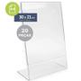 Imagem de Kit Display 20 Expositores Acrilico Folheto A4 Mesa Vertical