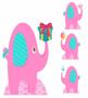 Imagem de Kit Display de chão totens Elefante Encantado 4 Pçs