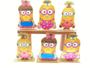 Imagem de Kit Display De Mesa 6 Peças Para Festa Minions Feminino Mdf