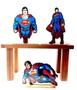 Imagem de Kit Display De Mesa 6 Peças Para Festa Super Man Desenho Mdf