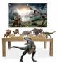 Imagem de Kit Display Mdf Dinossauro Com 6 Pçs + Painel 150X100M