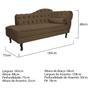 Imagem de Kit Diva Recamier Diana 185cm Lado Esquerdo e 02 Poltronas Julia Suede - Amarena Móveis