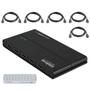 Imagem de Kit Divisor HDMI VEX 3004 Splitter Intelbras Com 5 Cabos